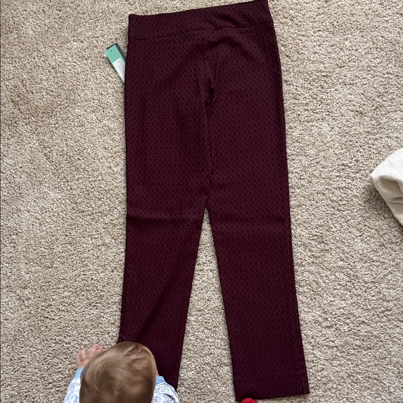 Women’s Burgundy Pants - Picture 3 of 3